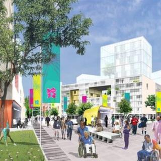 Artist's impression of Olympic Village