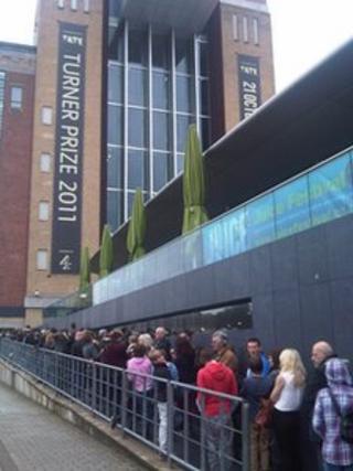 Queues outside the Baltic