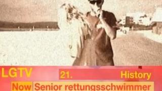 One lifeguard impersonates Adolf Hitler in the "Lifeguards Awesome" video on YouTube