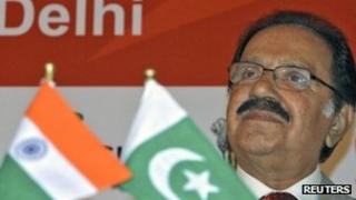 Pakistan's Trade Minister Makhdoom Amin Fahim in Delhi, 29 Sept
