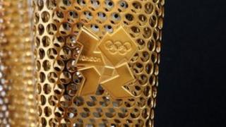 The prototype London 2012 torch