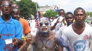 CDC supporters in Monrovia