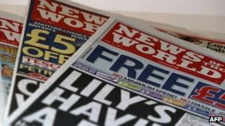 News of the World newspapers