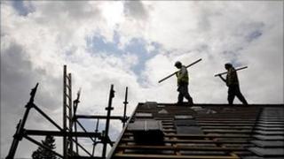 Men on roof