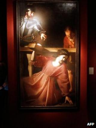 The painting The Carrying of the Cross by French artist Nicolas Tournier.