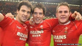 Mike Phillips, James Hook, Lee Byrne