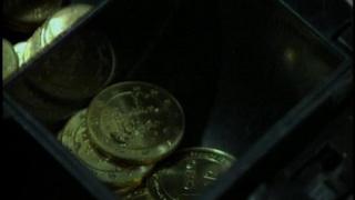 Euro coins in a till