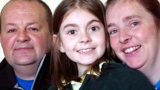 Heart transplant patients Dan Collingswood, daughter Maia, and Maia's mother Hannah Carter