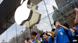 An Apple store in China