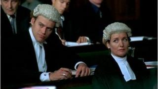 Scene from BBC series Judge John Deed