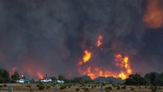 Bush fire in Western Australia