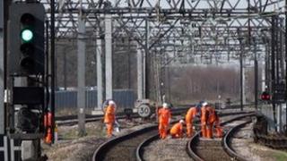 Railway maintenance workers