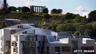 Scottish Parliament Building at Holyrood
