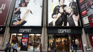 An Esprit store in Hong Kong