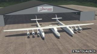 Stratolaunch рендеринг самолетов Пол Аллен (R) и Берт Рутан много лет работают над своим ремеслом