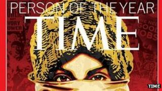 Cover of the Time Magazine Person of the Year 2011