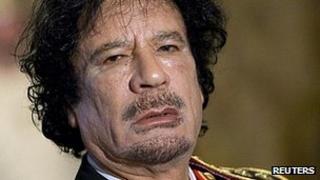 Col Muammar Gaddafi (file image)