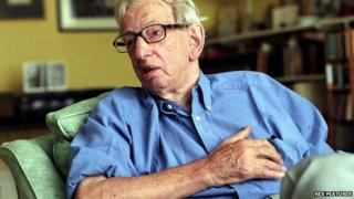 Eric Hobsbawm at home, 20 August 2003