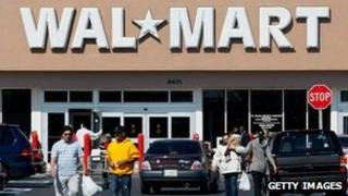 Walmart shop sign file picture