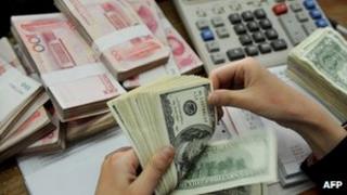Yuan and dollar notes