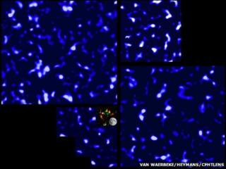 Image showing dark matter distribution (Van Waerbeke/Heymans/CFHTLens)