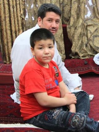 Mehran with her father