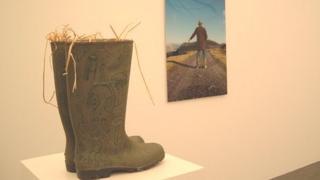 Gwaith buddugol Bedwyr Williams yn yr Eisteddfod Genedlaethol yn Wrecsam 2012