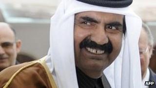 Qatari Sheikh Hamad bin Khalifa Al Thani