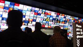 Приложение LG Smart TV на выставке бытовой электроники в Лас-Вегасе