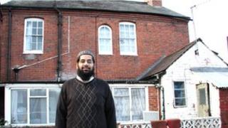 Sohayb Peerbhai outside the mosque
