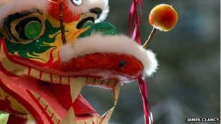 Lion dancing