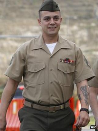 Sgt Frank Wuterich at Camp Pendleton, California