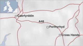 Map o'r ardal