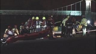 Fire and police rescue the woman from the River Trent