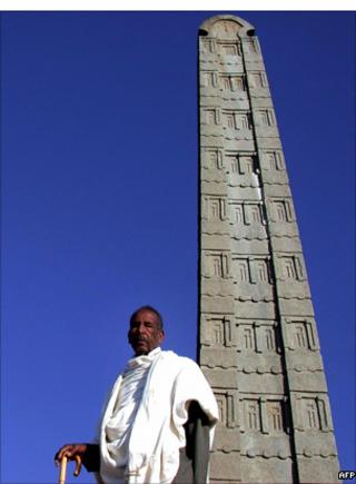Обелиск 4-го века в Аксуме, Эфиопия