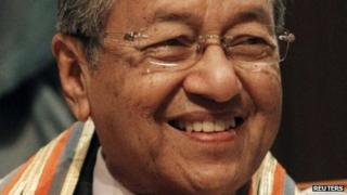 Former Malaysian Prime Minister Mahathir Mohamed