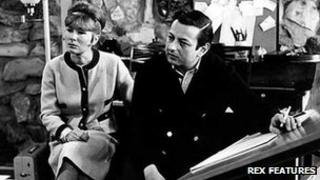 Dory Previn with her then husband Andre in 1964