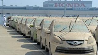 Flood damaged cars