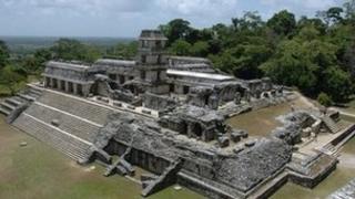 Mayan ruins at Palenque in southern Mexico