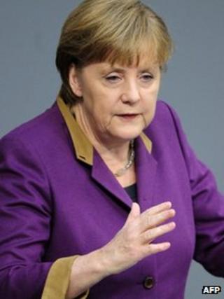 German Chancellor Angela Merkel (27 Feb 2012)