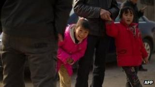 Children in Hebei province, China