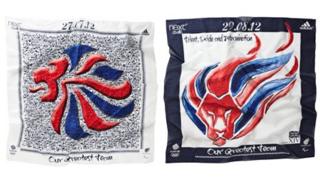 Проекты шарфов сторонников сборной Великобритании и Паралимпийских игр Великобритании