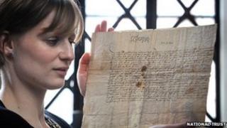 Katie with letter