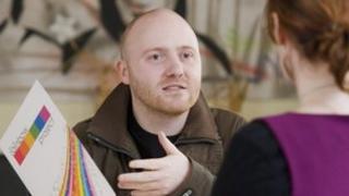 John O'Doherty from Rainbow Project in Derry, which was awarded £155,737