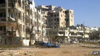 Bombed out neighbourhood of Homs - 5 March