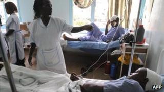 Nurses at Karatina's hospital