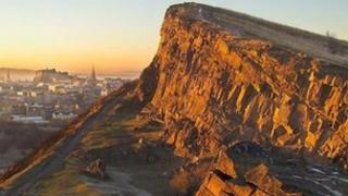 Salisbury crags Pic: The British Geological Survey