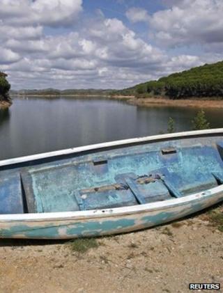 Depleted reservoir, Portugal (Image: Reuters)