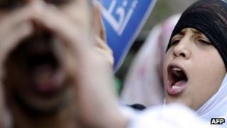Protest against virginity tests - December