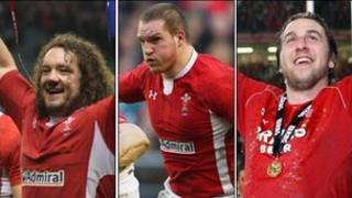 Adam Jones, Gethin Jenkins a Ryan Jones
